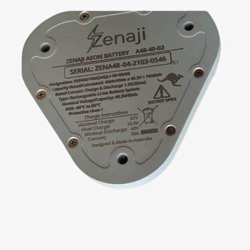 Zenaji Aeon battery module specifications label